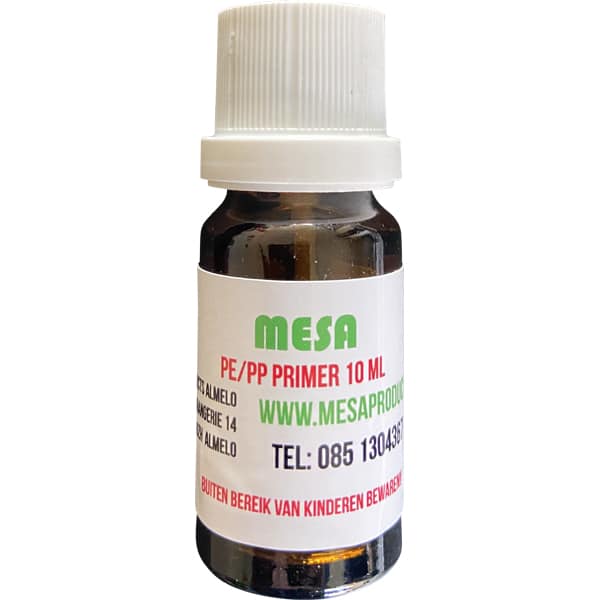 Polyethyleen of polypropyleen lijmen met de Mesa pe/pp primer 10 ml 1 pe/pp primer 10 ML
